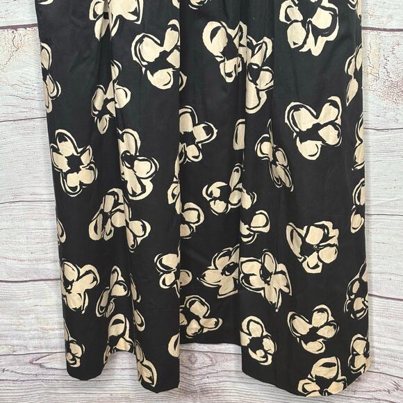 Marina Moscone Smocked Cotton Bustier Trendy Designer Lux Midi Dress Size 8 - Picture 13 of 16